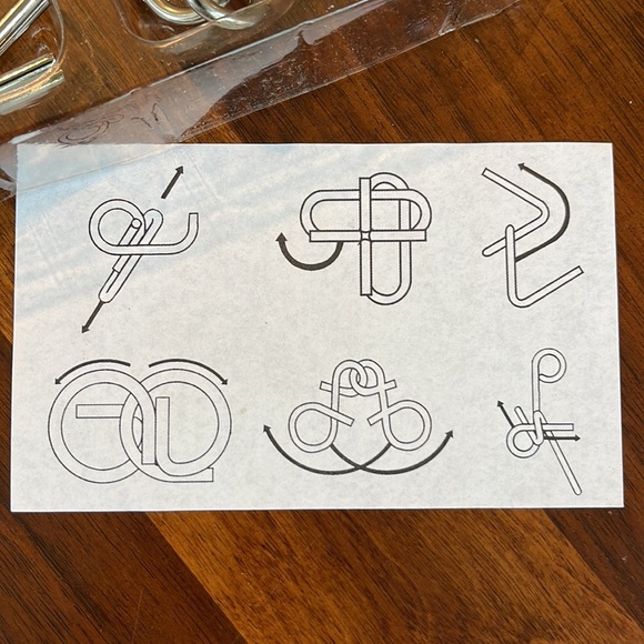 UNOPENED MIND TEASER PUZZLES - SET OF 6 - Picture 6 of 6